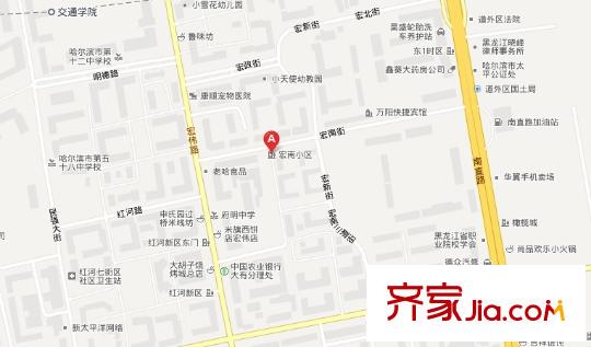 宏南小區(qū)交通圖