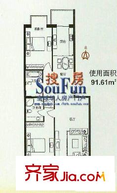 東濱廣場(chǎng)戶型圖戶型圖 2室2廳1衛(wèi)1廚