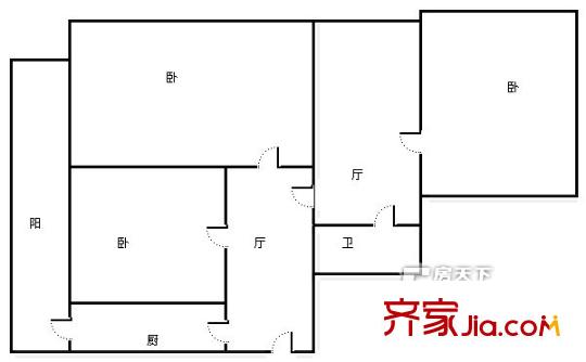 文政新區(qū)3室2廳1衛(wèi)1廚