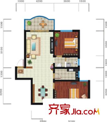 哈爾濱 學府名苑 戶型圖