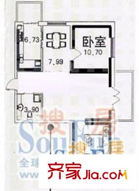 玉翠秀府2室1廳1衛(wèi)1廚