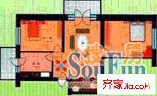 漢祥家園戶型圖2室2廳1衛(wèi)1廚