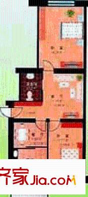 漢祥家園戶型圖2室1廳1衛(wèi)1廚