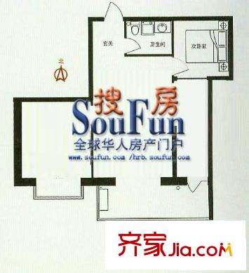 東濱廣場戶型圖戶型圖 2室1廳1衛(wèi)1廚