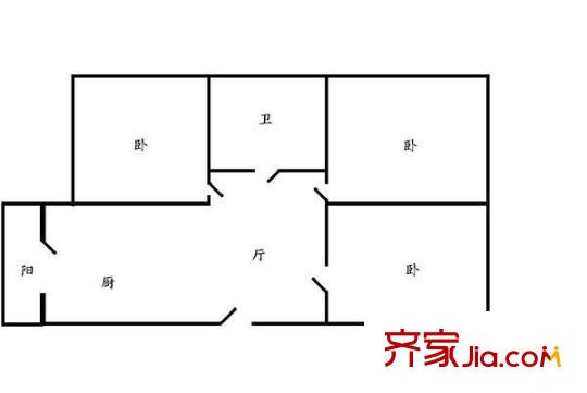 菜藝小區(qū) 3室 戶型圖