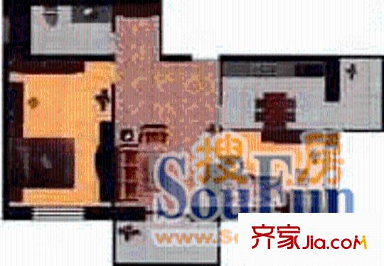 文景小區(qū)戶型圖2室1廳1衛(wèi)1廚
