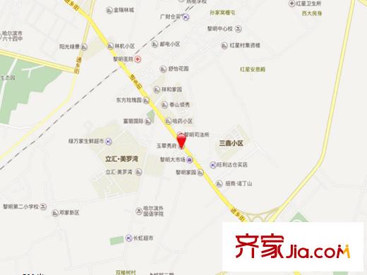 玉翠秀府交通圖
