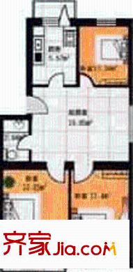 陽光綠色家園戶型圖3室1廳1衛(wèi)1廚