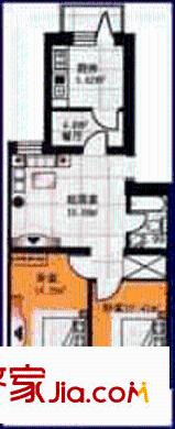 陽光綠色家園戶型圖2室1廳1衛(wèi)1廚