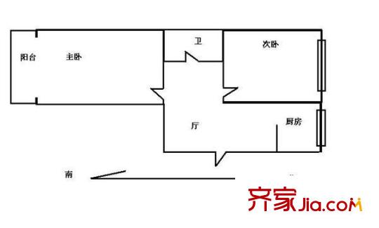 鍋爐二新區(qū) 2室 戶型圖