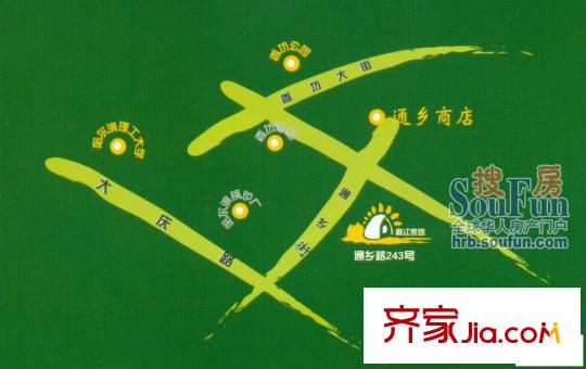 富江家園交通圖