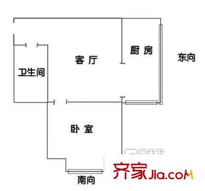 安居社區(qū)1室1廳1衛(wèi)1廚