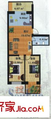 哈爾濱 富江家園 戶型圖