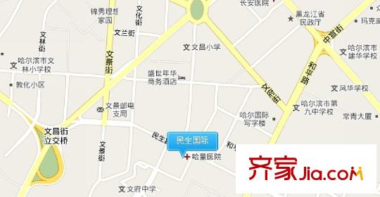 民生國(guó)際交通圖