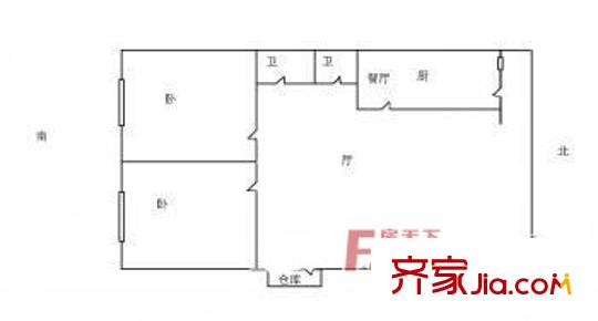 科技公寓2室1廳1衛(wèi)1廚