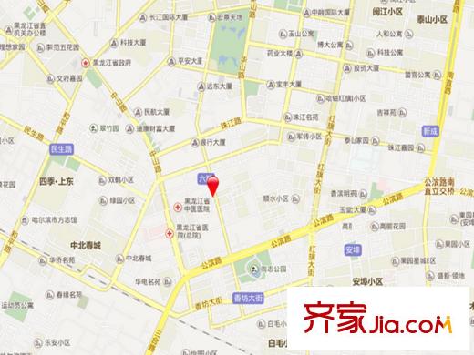 八棟樓小區(qū)交通圖