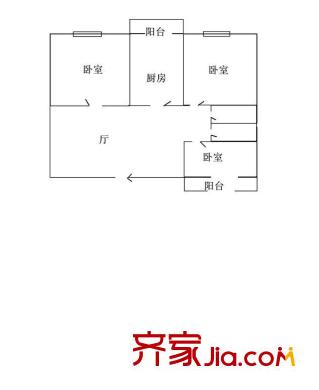 八一新平方米 戶型圖