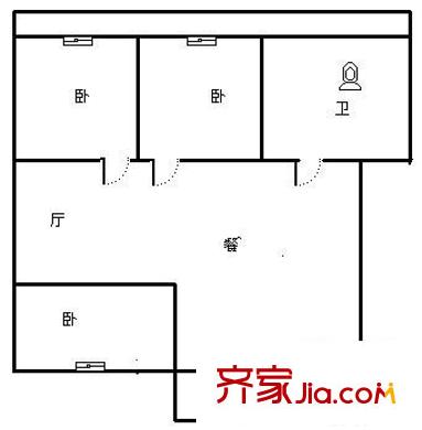 電力名苑 2室 戶型圖