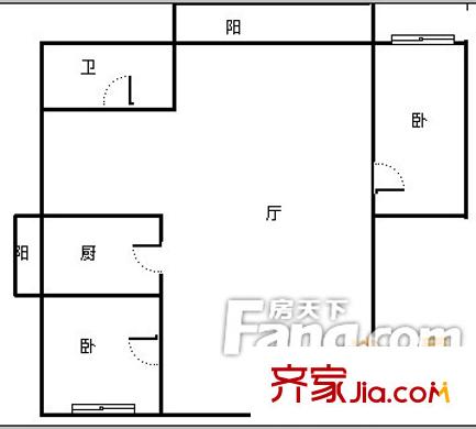 哈爾濱 多福家園 戶型圖