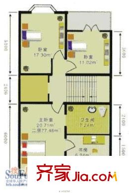 綠海田園戶型圖戶型圖 2室1廳1衛(wèi)1廚