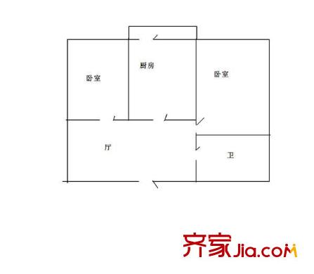 永吉家園 2室 戶型圖