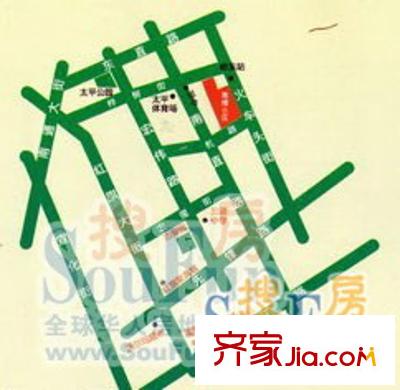 南棵綠蔭小區(qū)交通圖