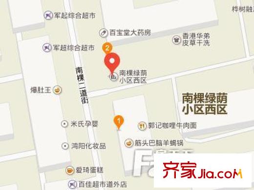 南棵綠蔭小區(qū)交通圖
