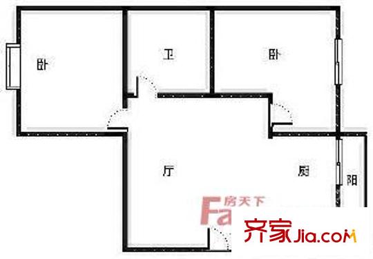 哈爾濱 多福家園 戶型圖