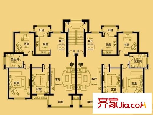 牛房小區(qū) 戶型圖