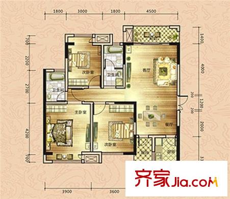 哈爾濱 健康家園 戶型圖