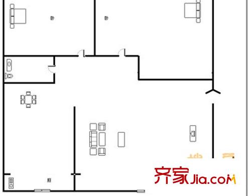 健康家園 2室 戶型圖