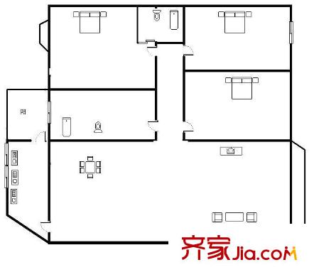 哈爾濱 健康家園 戶型圖