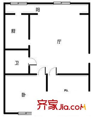 永吉家園 2室 戶型圖