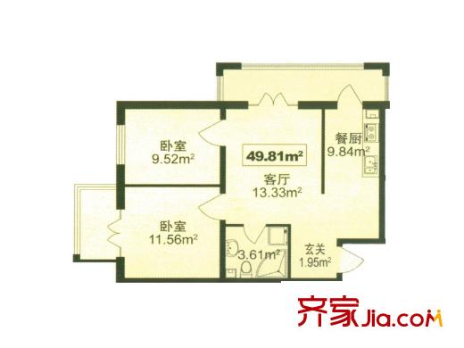 哈爾濱 西典家園 戶型圖