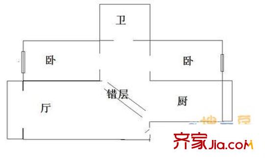 盛世桃園 2室 戶型圖