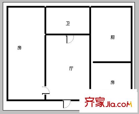 極樂小區(qū) 2室 戶型圖