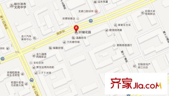 軒轅花園小區(qū)交通圖