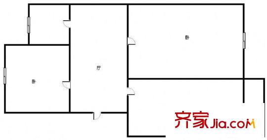 文林小區(qū) 2室 戶型圖