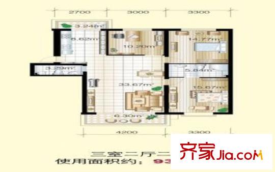 哈爾濱 健康家園 戶型圖