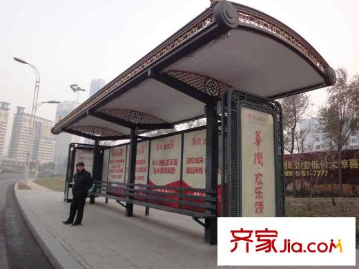 北岸明珠交通圖公交站牌（2012-11-9)