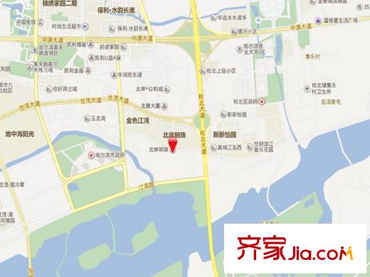 北岸明珠交通圖