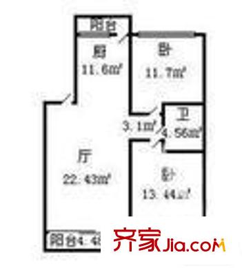 漢水嘉園 戶型圖