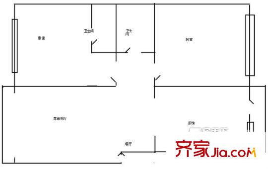 漢水嘉園 戶型圖
