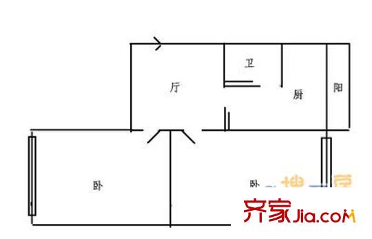 仁和家園 2室 戶型圖