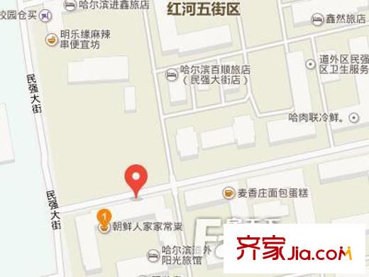 紅河五街區(qū)交通圖