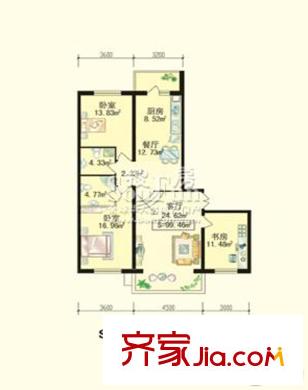 哈爾濱 中北春城 戶型圖