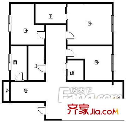 哈爾濱 瓏瑞小區(qū) 戶型圖
