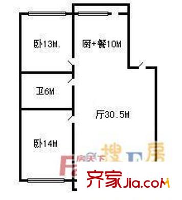 哈爾濱 白毛小區(qū)三期 戶型圖
