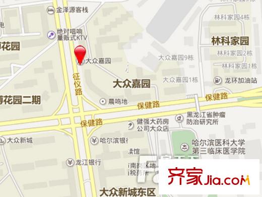 大眾嘉園交通圖 