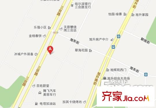 樂東嘉園交通圖哈爾濱 小區(qū) 